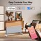 Edendirect 1500W Electric Tower Ceramic Heater, White, Tip-Over Protection, Wi-Fi Control NCA1-4.5-PRO FABRIC W - alternate 2